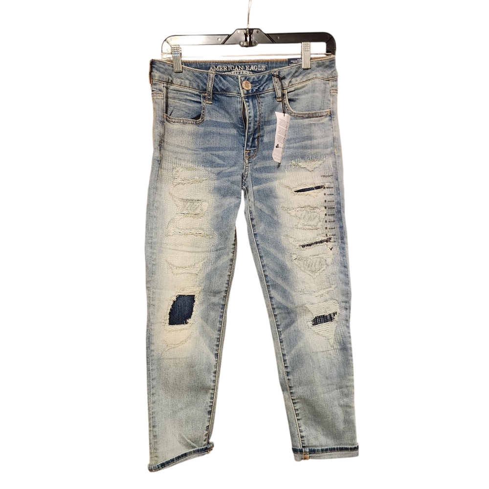 American Eagle Outfitters Jegging Crop Super Stretch Low Rise 8 Regular